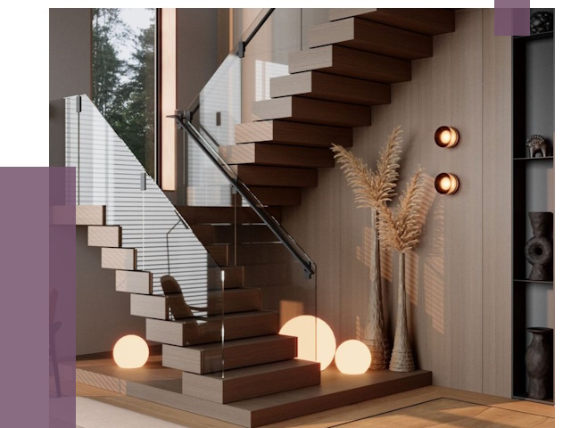 Изготовление и монтаж лестниц в Биробиджане от 86173 руб. | ПРОЛЁТ-Брб