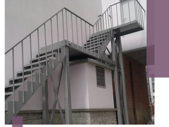 Монтаж пожарных лестниц под ключ в Биробиджане с гарантией качества