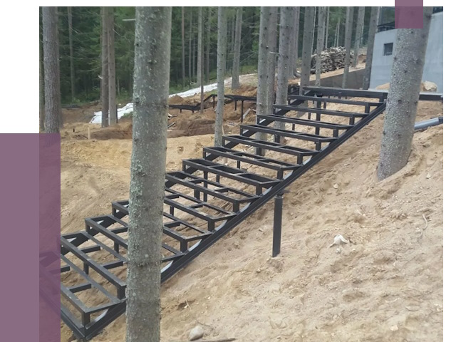 Монтаж металлических лестниц в Биробиджане от 13433 руб. 