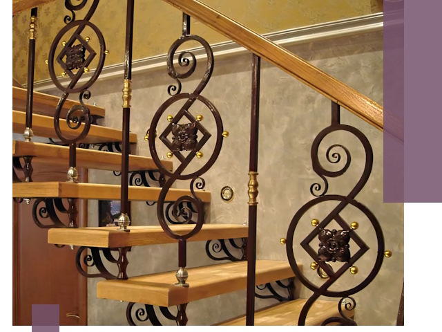 Изготовление кованых лестниц под ключ в Биробиджане