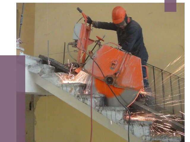 Демонтаж бетонных лестниц в Биробиджане от 4562 руб. за м2 | ПРОЛЁТ-Брб