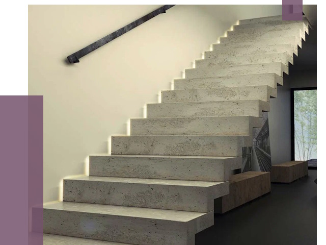 Облицовка бетонных лестниц в Биробиджане от 4562 руб/м2 