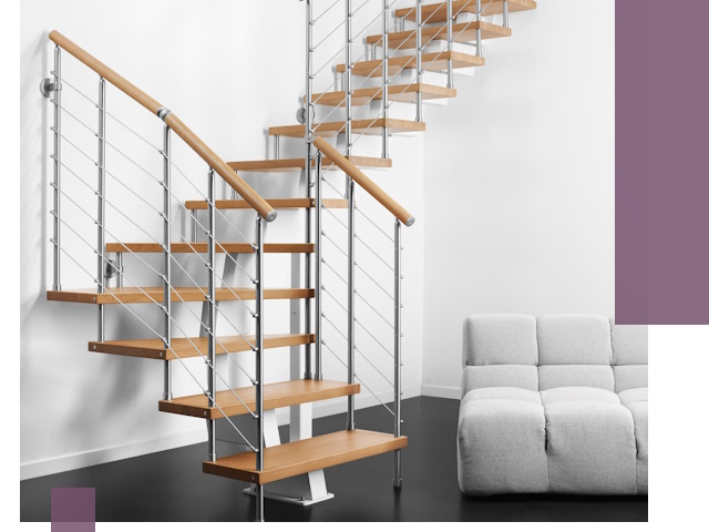 Модульные лестницы под ключ в Биробиджане — монтаж и изготовление