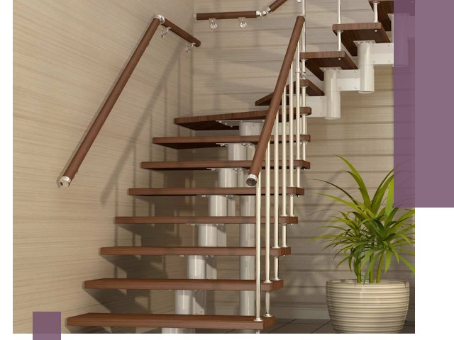 Изготовление модульных лестниц под ключ в Биробиджане