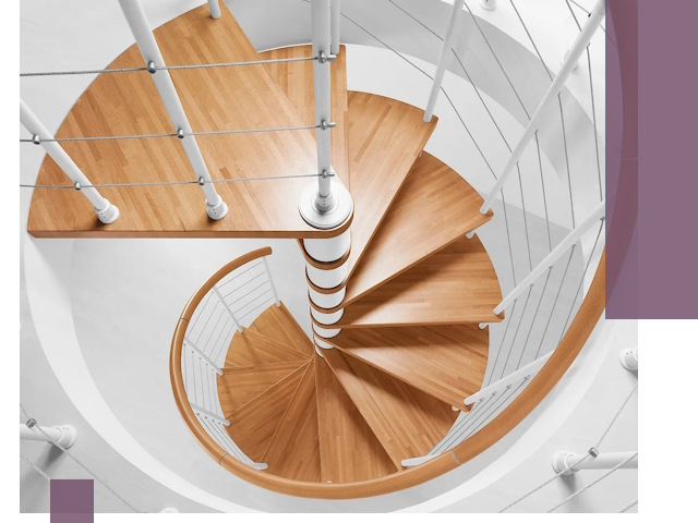 Изготовление винтовых лестниц под ключ в Биробиджане