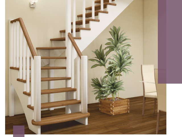 Г-образные лестницы под ключ в Биробиджане — изготовление и монтаж