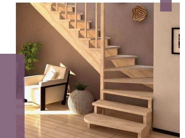 Изготовление Г-образных лестниц в Биробиджане от 18755 руб. 