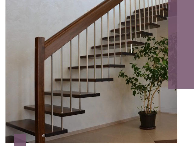 Лестницы на больцах под ключ в Биробиджане – изготовление и монтаж