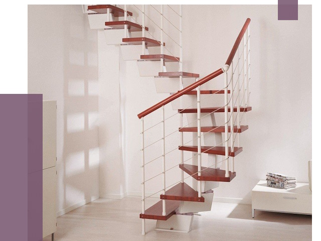 Изготовление лестниц на больцах в Биробиджане от 9631 руб. | ПРОЛЁТ-Брб