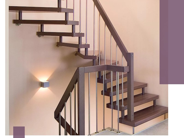 Изготовление лестниц на больцах в Биробиджане под ключ