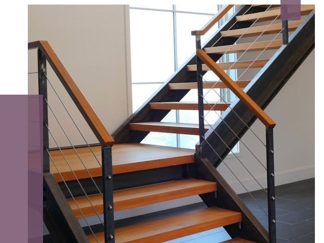 Изготовление лестниц на металлокаркасе в Биробиджане от 18755 руб. | ПРОЛЁТ-Брб