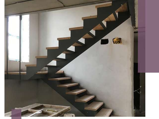 Изготовление лестниц на металлокаркасе в Биробиджане от производителя