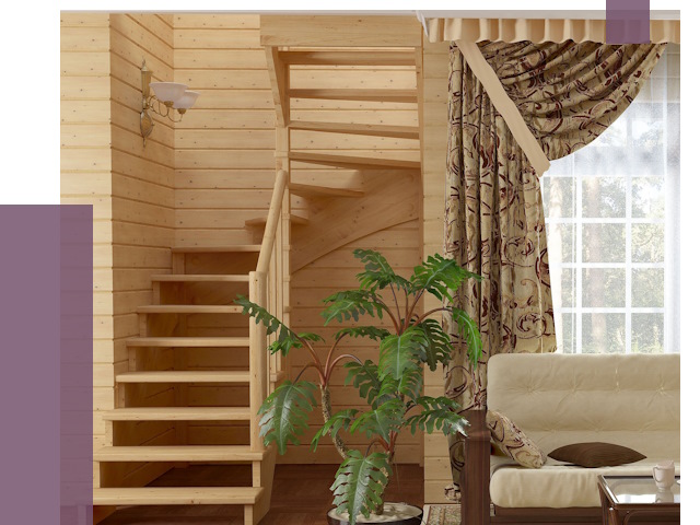 Лестницы для дачи в Биробиджане от 75275 руб.  | ПРОЛЁТ-Брб