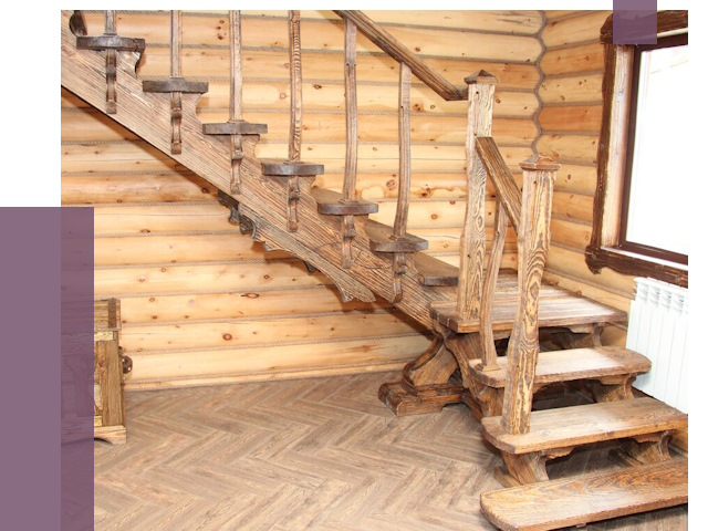 Лестницы в баню в Биробиджане от 18958 руб. — изготовление | ПРОЛЁТ-Брб