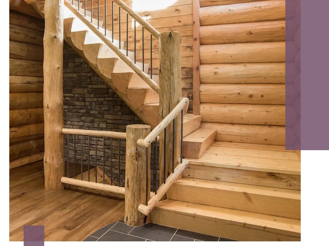 Лестницы в баню под заказ и профессиональный монтаж в Биробиджане