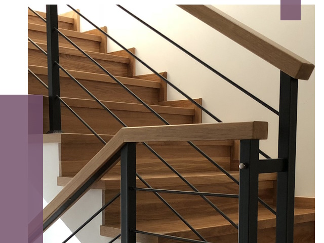Обшивка металлической лестницы деревом в Биробиджане от 4309 руб. 