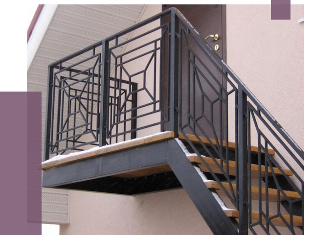 Металлические перила в Биробиджане от 4258 руб.  | ПРОЛЁТ-Брб