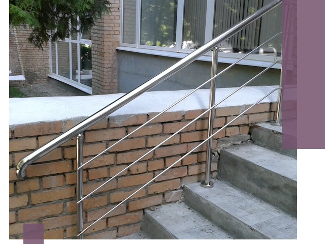 Перила из нержавеющей стали высокого качества в Биробиджане