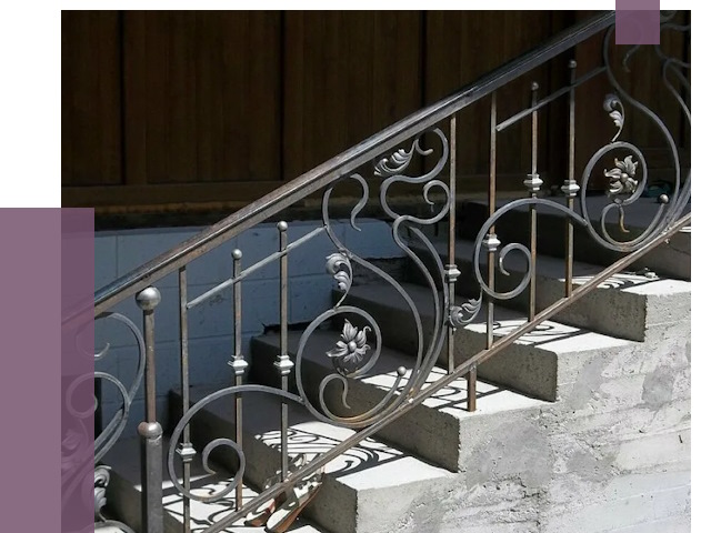 Кованые перила в Биробиджане от 8617 руб. под ключ — качество от ПРОЛЁТ-Брб