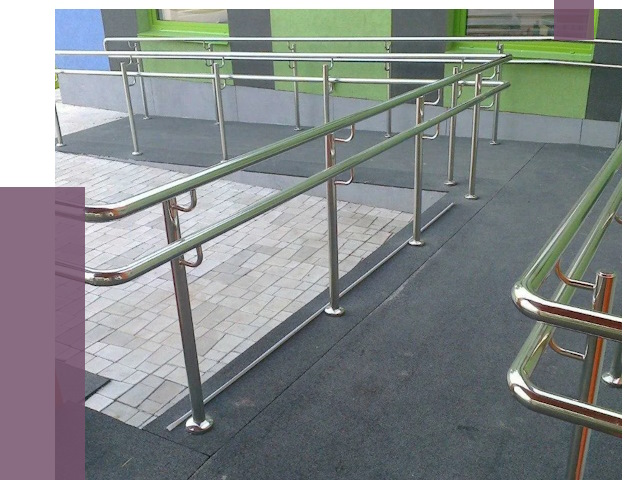 Ограждения пандусов в Биробиджане от 4309 руб. монтаж | ПРОЛЁТ-Брб