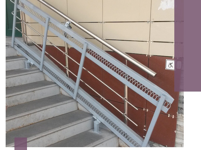 Изготовление откидных пандусов под ключ в Биробиджане