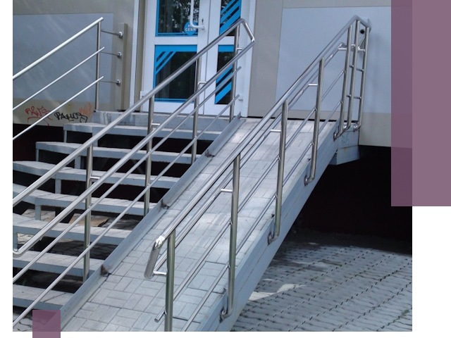 Пандус на крыльцо под ключ в Биробиджане: монтаж и изготовление