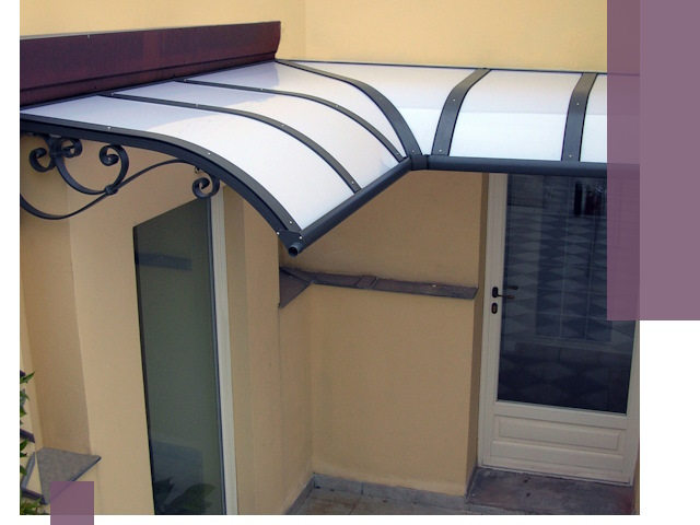 Монтаж козырьков любой сложности в Биробиджане под ключ