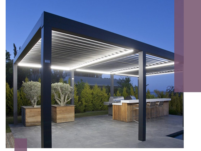 Навесы отдельно стоящие под ключ в Биробиджане из металла и поликарбоната