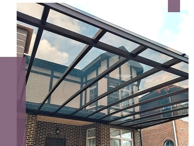 Навесы из поликарбоната в Биробиджане от 8536 руб. под ключ — ПРОЛЁТ-Брб