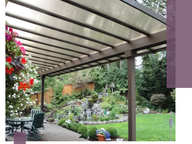 Навесы из поликарбоната под ключ в Биробиджане быстро и надёжно