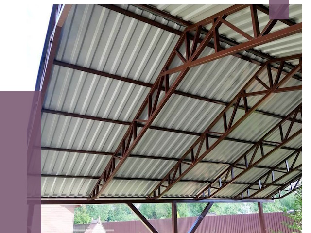 Навесы из профнастила в Биробиджане от 7299 руб. | ПРОЛЁТ-Брб