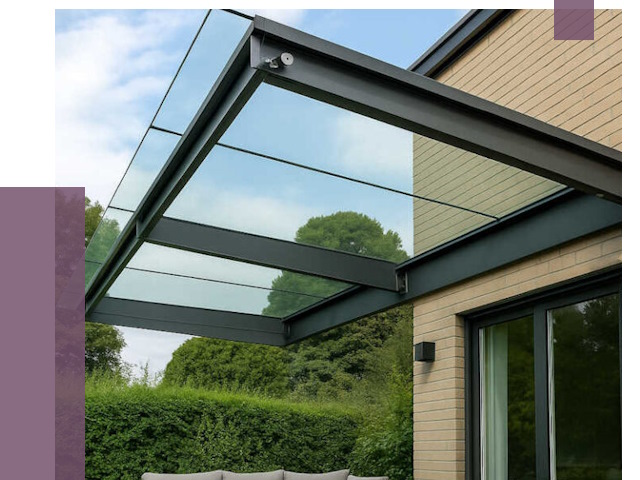 Стеклянные навесы и козырьки в Биробиджане от 12166 руб.