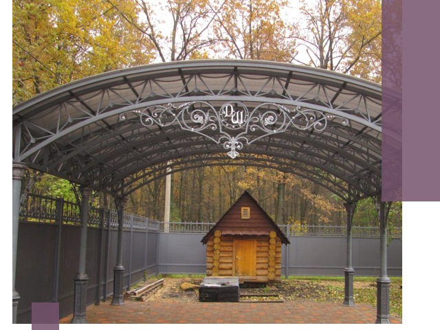 Кованые навесы премиум-класса под заказ в Биробиджане