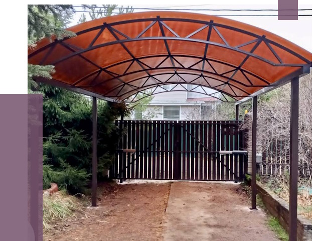 Арочные навесы в Биробиджане от 12622 руб. — изготовление и монтаж | ПРОЛЁТ-Брб