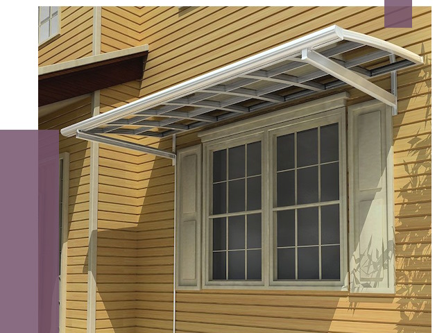 Козырьки над окнами в Биробиджане от 7553 руб. — монтаж, покупки | ПРОЛЁТ-Брб