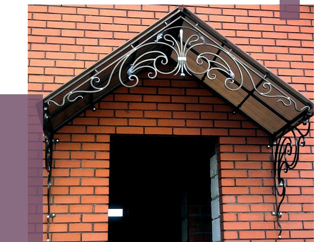 Металлические козырьки в Биробиджане от 10594 руб. 