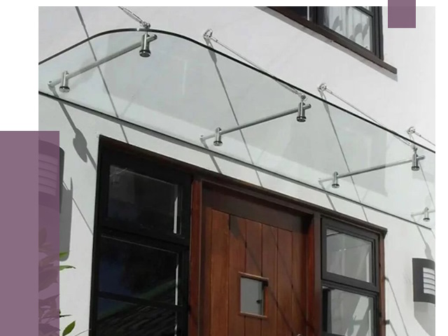 Стеклянные козырьки в Биробиджане от 18755 руб. | ПРОЛЁТ-Брб