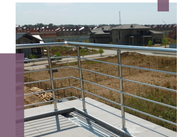 Парапеты из нержавеющей стали в Биробиджане от 7908 руб. за м² | ПРОЛЁТ-Брб