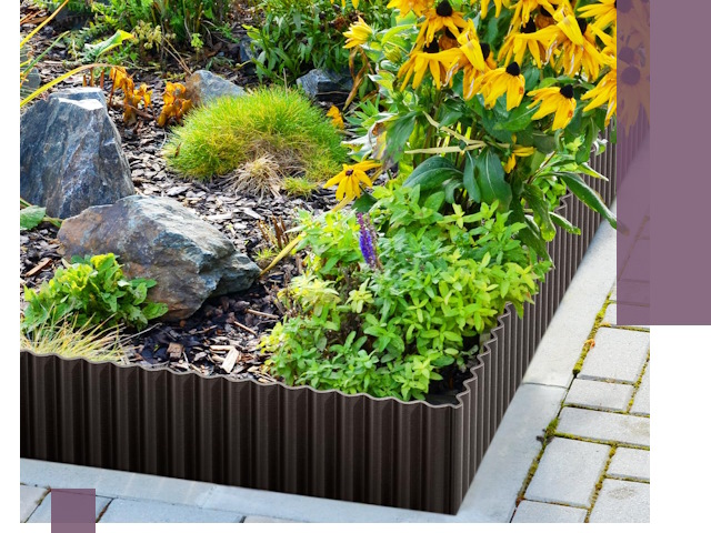 Металлические бордюры для клумб в Биробиджане — производство и монтаж