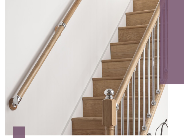 Пристенные поручни из стали и нержавейки под монтаж в Биробиджане